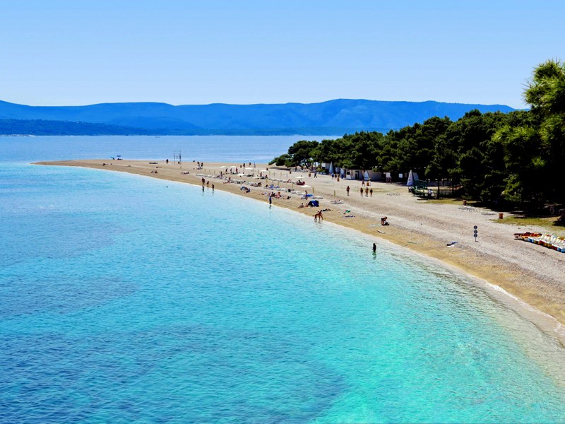 The famous Zlatni Rat beach in Croatia